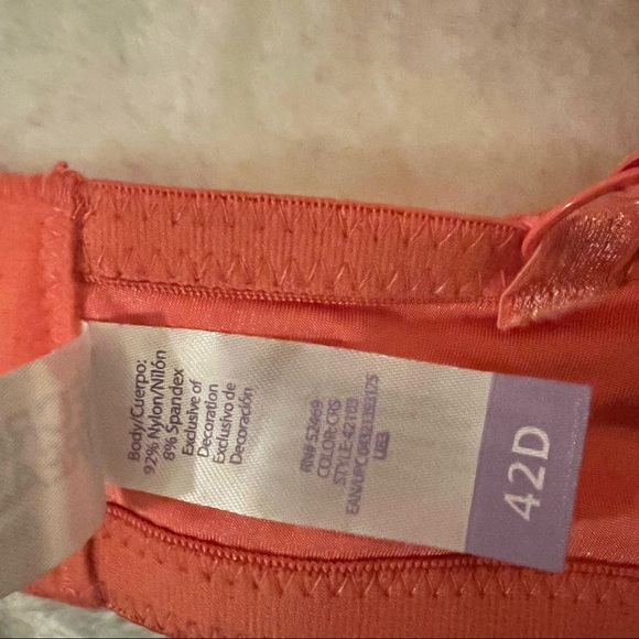 Secret Treasures Intimates Bra Size 42D Coral Pink T-shirt  Underwire 3 Bra Lot - Picture 4 of 4